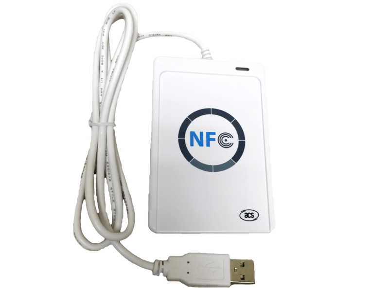 ACR122U NFC Reader RFID Intelligent Card Reader 12 Mbps For USB 424 Kbps US C1J9 